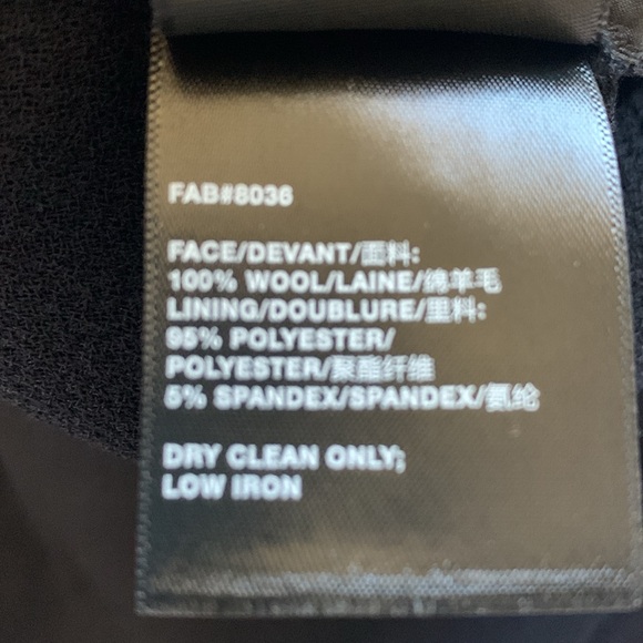 Lafayette 148 Wool Nouveau Crepe Dalton Pant 20W Black Excellent Condition - Picture 8 of 9